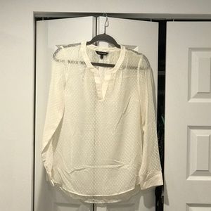 Off white sheer top